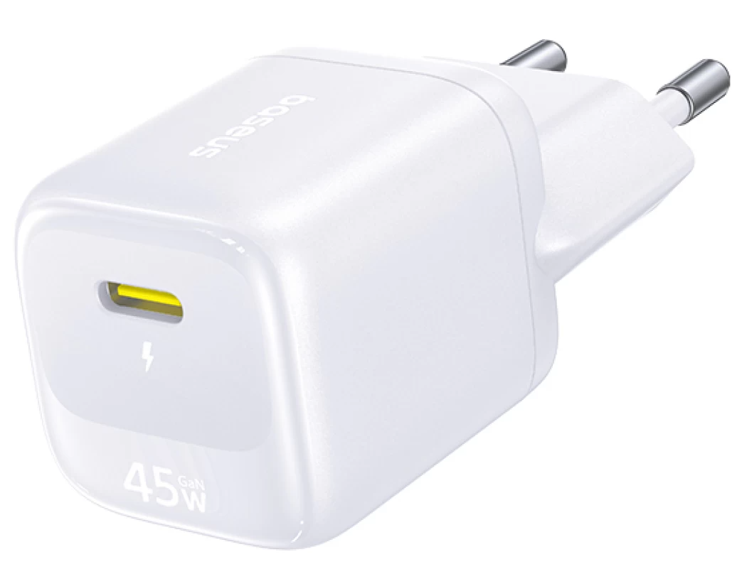 Baseus EnerFill FN22 nätladdare, 45 W, 3 A, 1 x USB-C, vit E0123301