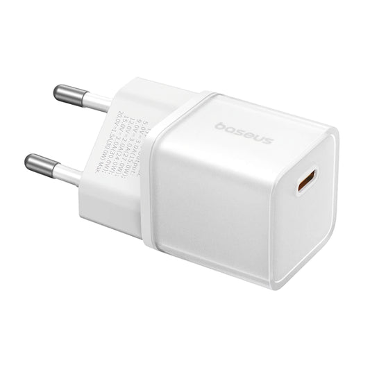 Baseus GaN5S nätverksladdare GaN5S, 20W, 3A, 1 x USB-C, vit P1016250503213-00