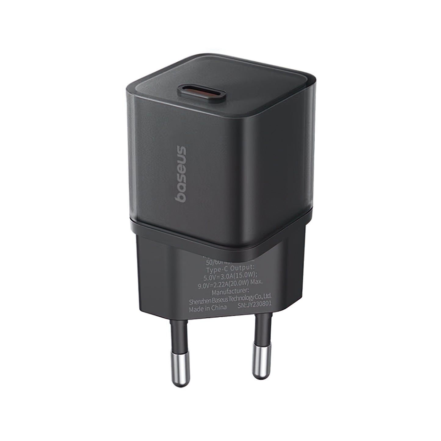 Baseus GaN5S nätverksladdare GaN5S, 20W, 3A, 1 x USB-C, svart P10162503113113-00