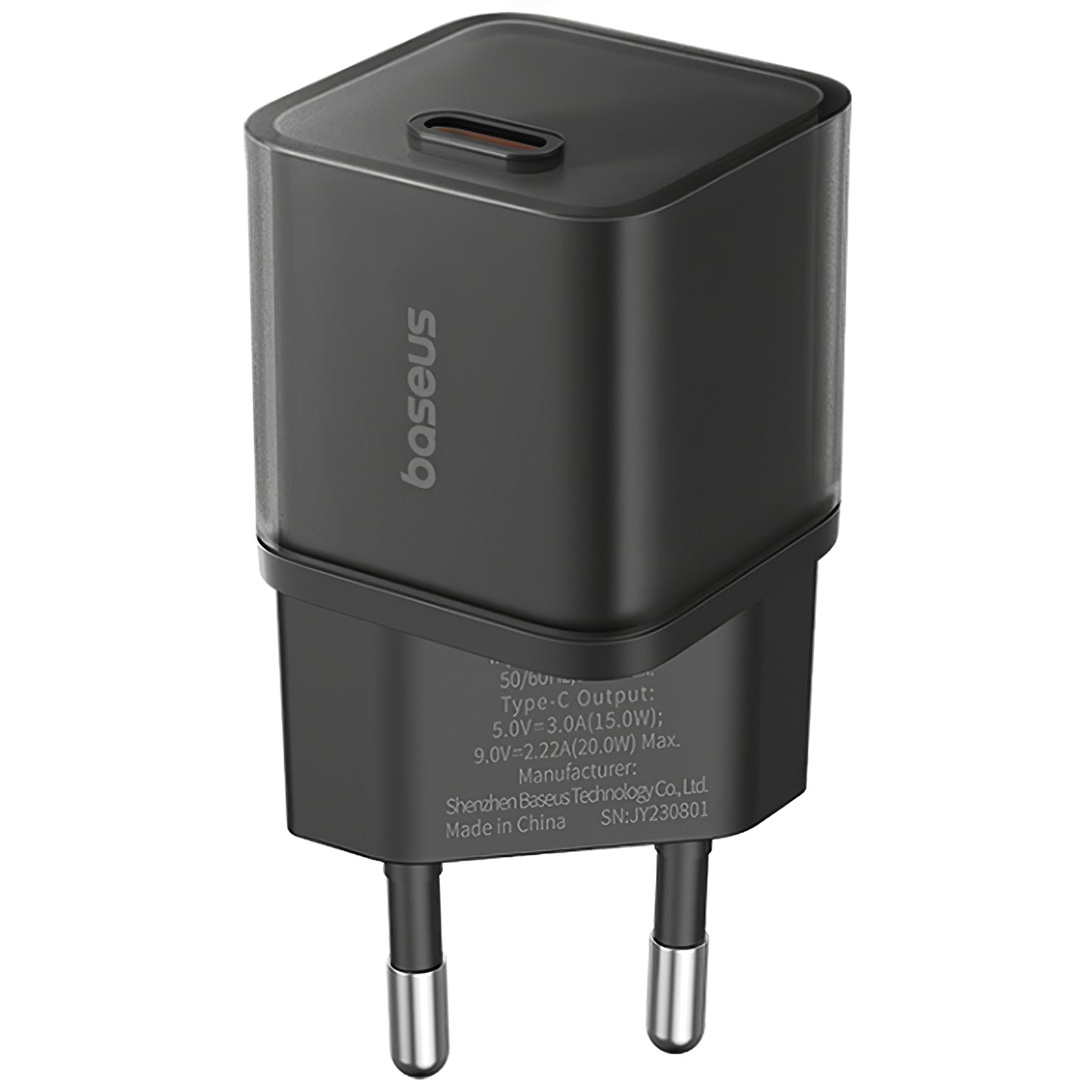 Baseus GaN5S nätverksladdare GaN5S, 30W, 3A, 1 x USB-C, svart P10162504113-00