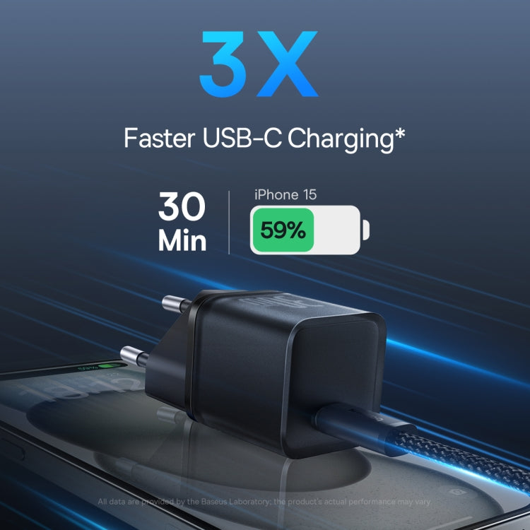 Baseus GaN5S nätverksladdare GaN5S, 30W, 3A, 1 x USB-C, svart P10162504113-00