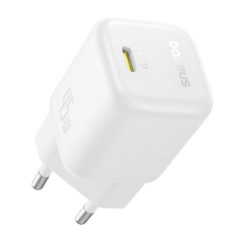 Baseus PicoGo nätverksladdare, 45W, 3A, 1 x USB-C, Vit P10176800213-00