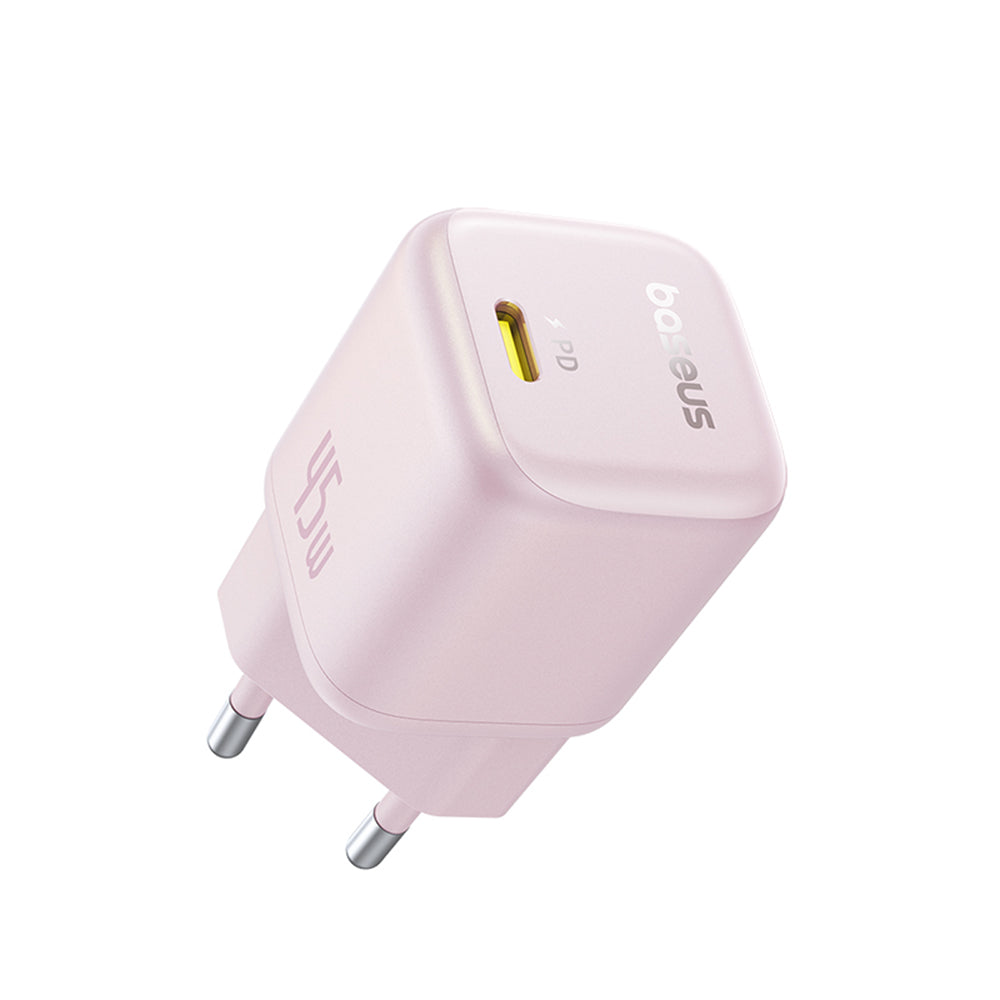 Nätverksladdare Baseus PicoGo, 45W, 3A, 1 x USB-C, Rosa P10176800413-00