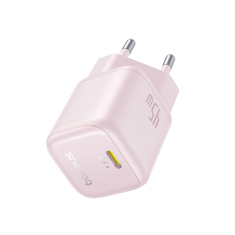 Nätverksladdare Baseus PicoGo, 45W, 3A, 1 x USB-C, Rosa P10176800413-00
