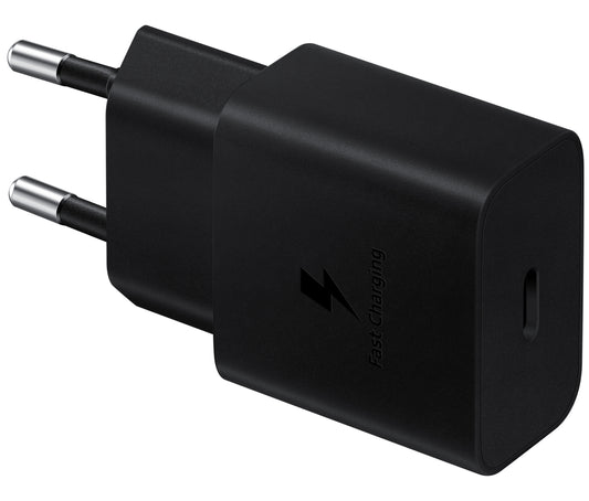 Samsung USB-C nätverksladdare med kabel USB-C, 15W, 2A, 1 x USB-C, svart EP-T1510XBEGEU EP-T1510XBEGEU