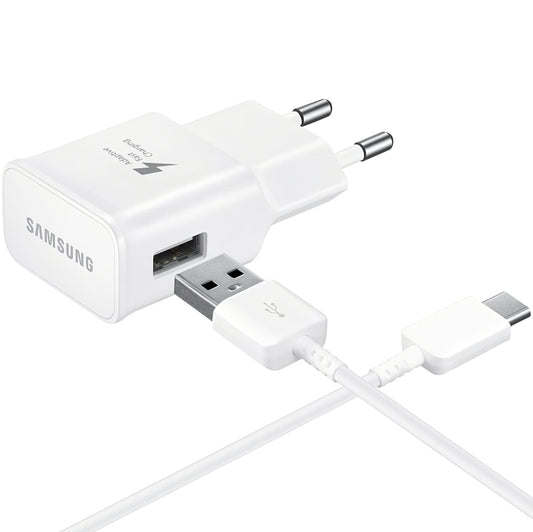 Samsung EP-TA200W + DG970BWE, 15W, 2A, 1 x USB-A, Vit GP-PTU020SOBWWQ