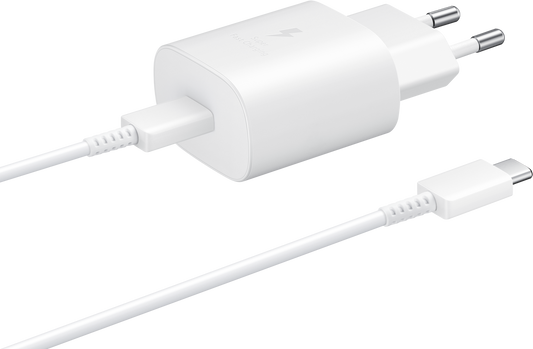 Samsung EP-TA800W + DA705BWE, 25W, 3A, 1 x USB-C, Vit GP-PTU021SOAWQ