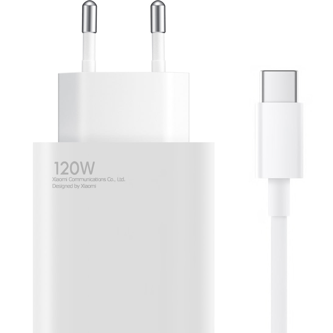 Xiaomi Nätverksladdare med USB-C-kabel, 120W, 6A, 1 x USB-A, Vit BHR9462EU