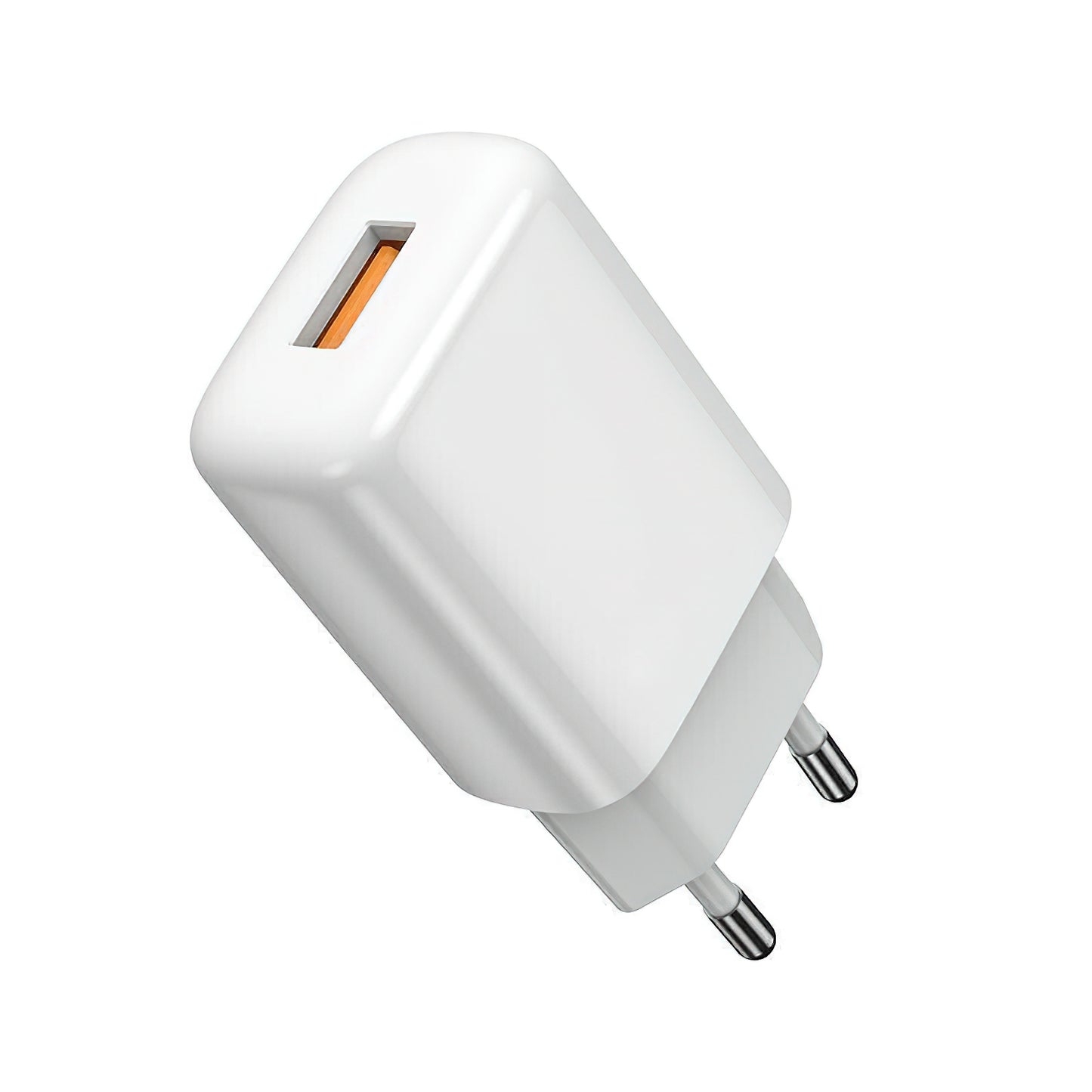 Nätverksladdare med Lightning-kabel Prestico F9S, 12W, 2.4A, 1 x USB-A, Vit