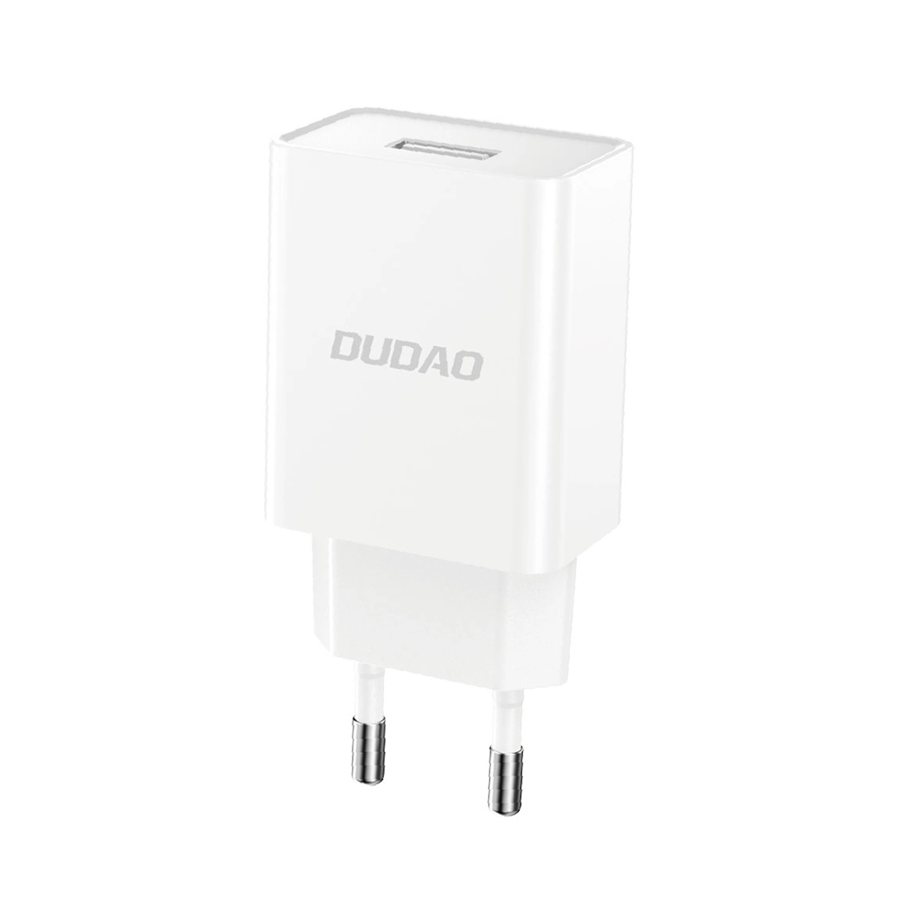 Nätverksladdare med USB-C-kabel Dudao A4EU, 10W, 2.1A, 1 x USB-A, Vit