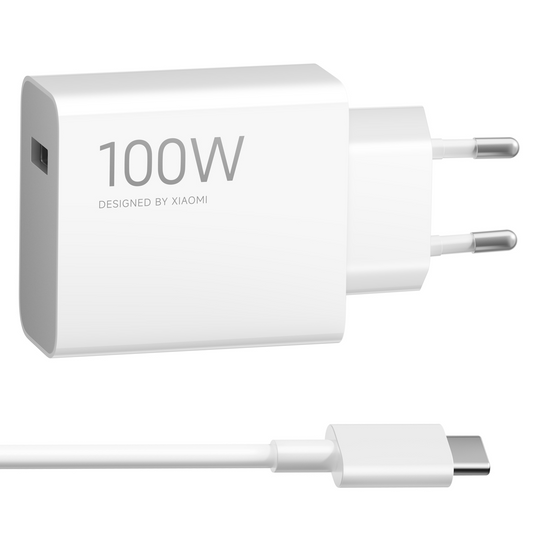 Nätadapter med USB-C-kabel Xiaomi MY-19-ER, 100W, 6.1A, 1 x USB-A, Vit BHR095VEU