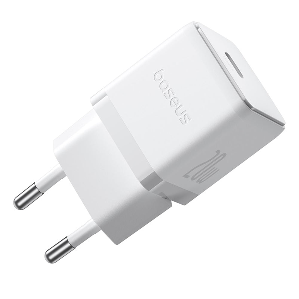 Nätverksladdare med USB-C-kabel Baseus Palm, 20W, 3A, 1 x USB-C, Vit P10111602213-01