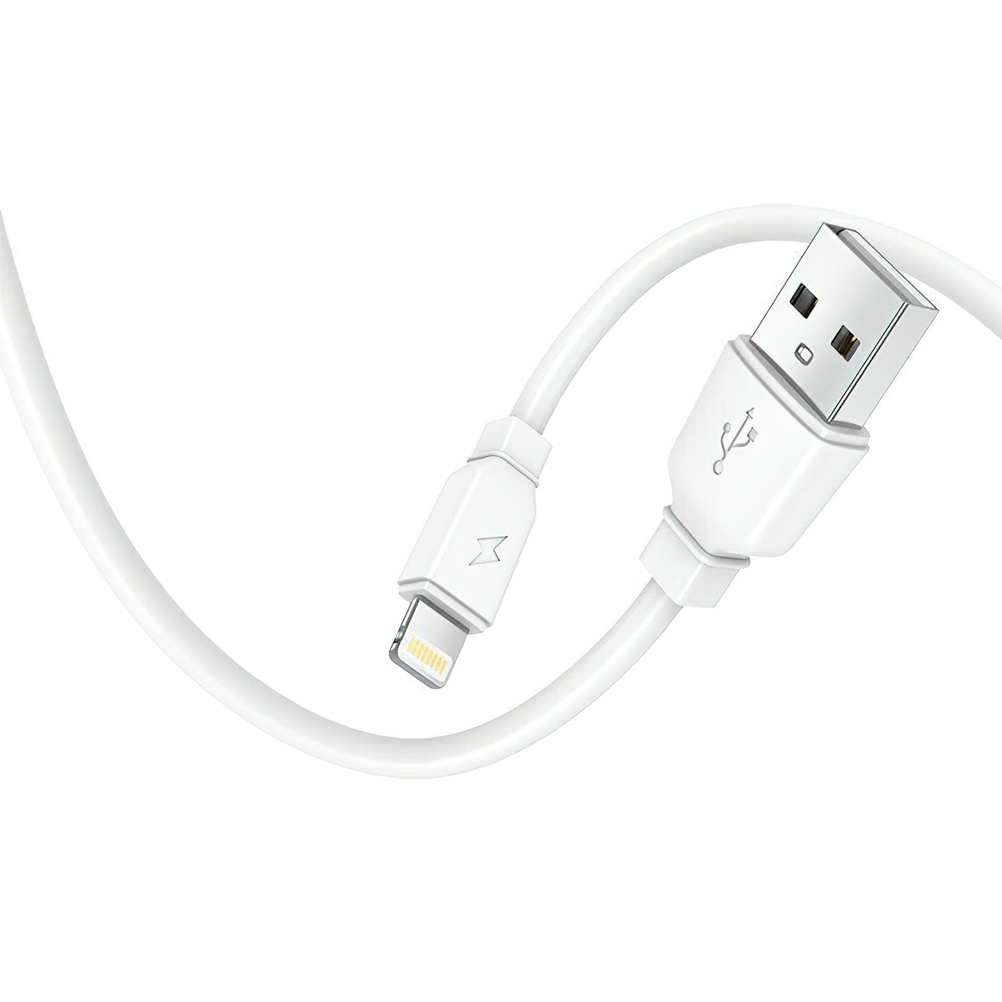 Nätverksladdare med Lightning-kabel Prestico F9S, 12W, 2.4A, 1 x USB-A, Vit