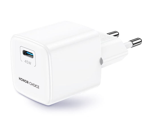 Nätadapter med USB-C-kabel Honor Choice CP045E, 45W, 3A, 1 x USB-C, Vit 5504ALHP