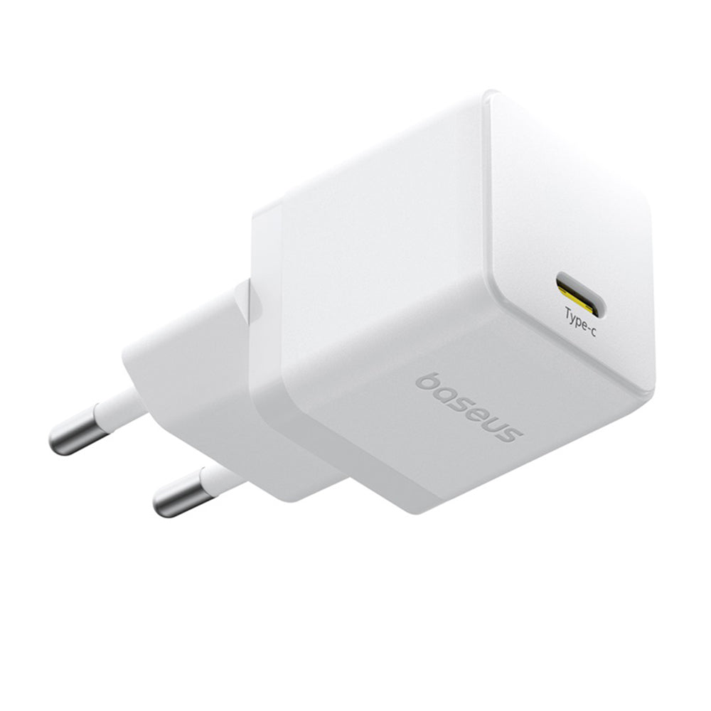 Nätverksladdare med USB-C-kabel Baseus Palm, 20W, 3A, 1 x USB-C, Vit P10111602213-01