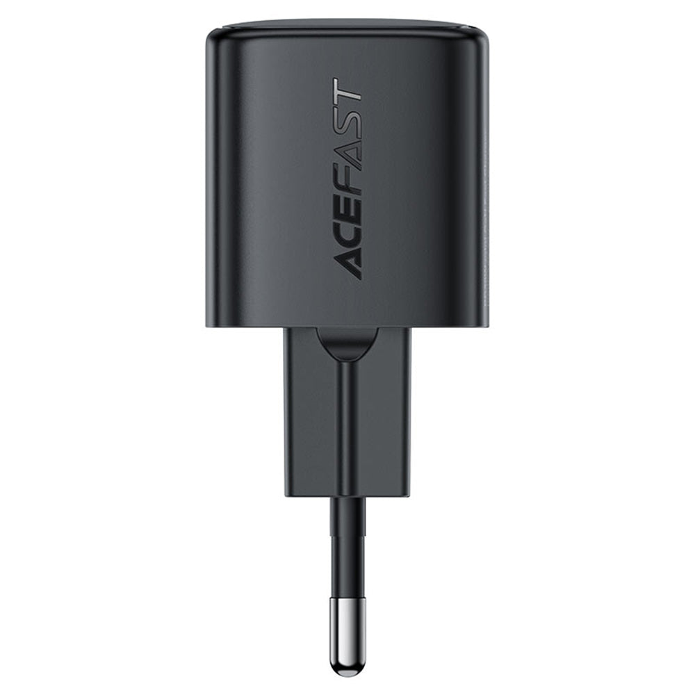Acefast A118 USB-C Network Charger with Cable, 30W, 3A, 1 x USB-C, Black
