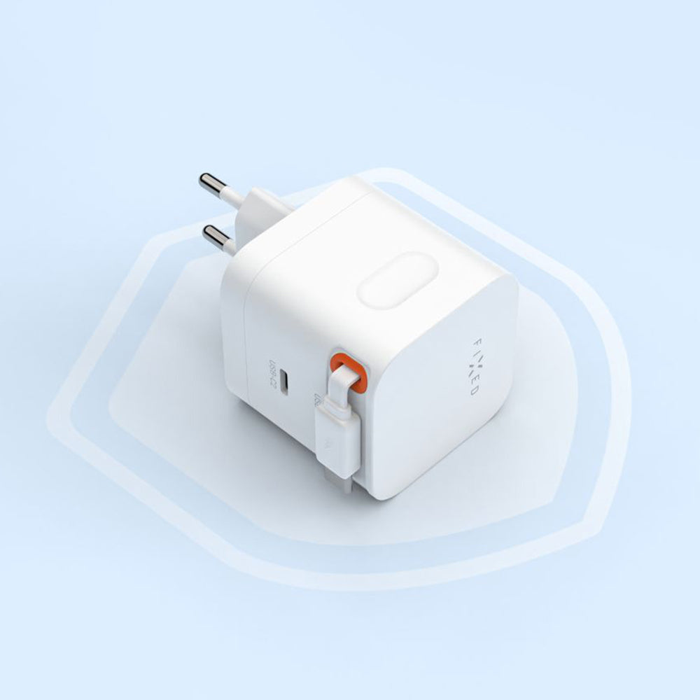 Fixed Network Charger with USB-C Cable, 65W, 3.25A, 1 x USB-C, Black