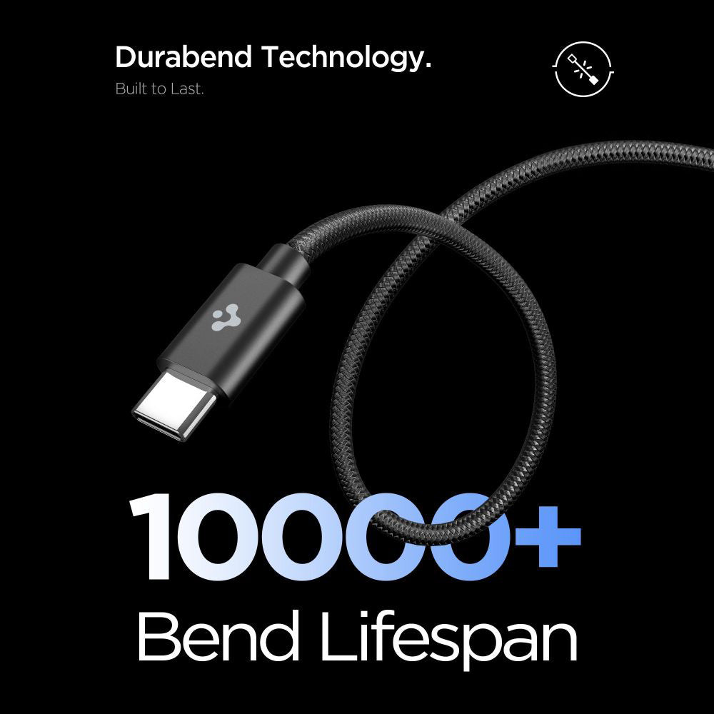 Nätverksladdare med USB-C-kabel Spigen EE451EU Essential, 45W, 3A, 1 x USB-C, Svart ACH09474