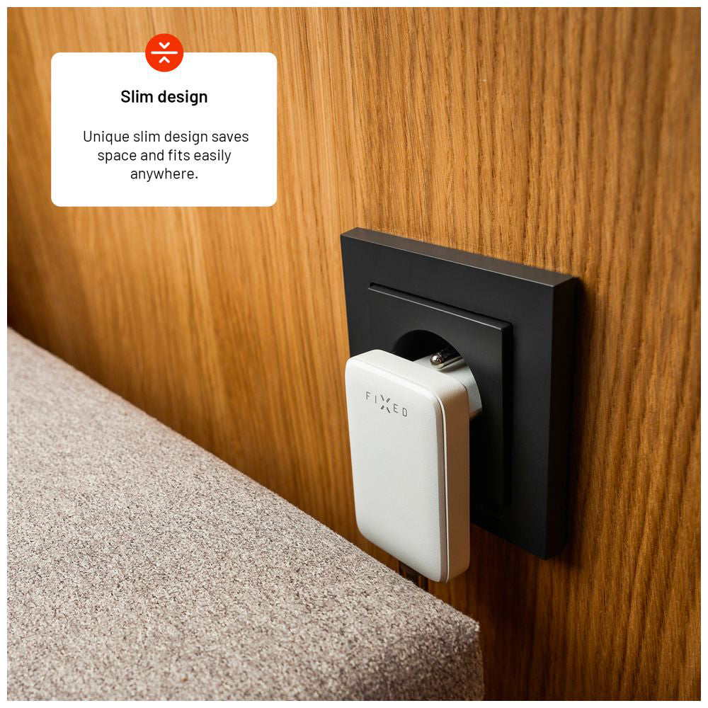 Nätverksladdare Fixed, 30W, 3A, 1 x USB-C, Vit