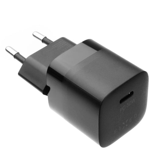 Nätverksladdare Fixed Mini, 30W, 3A, 1 x USB-C, Svart