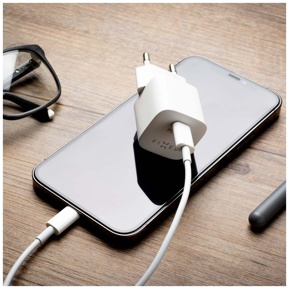 Fixed Mini Network Charger, 20W, 3A, 1 x USB-C, White