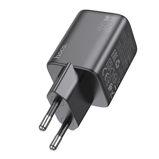 Nätverksladdare HOCO N40, 20W, 3A, 1 x USB-C, Svart