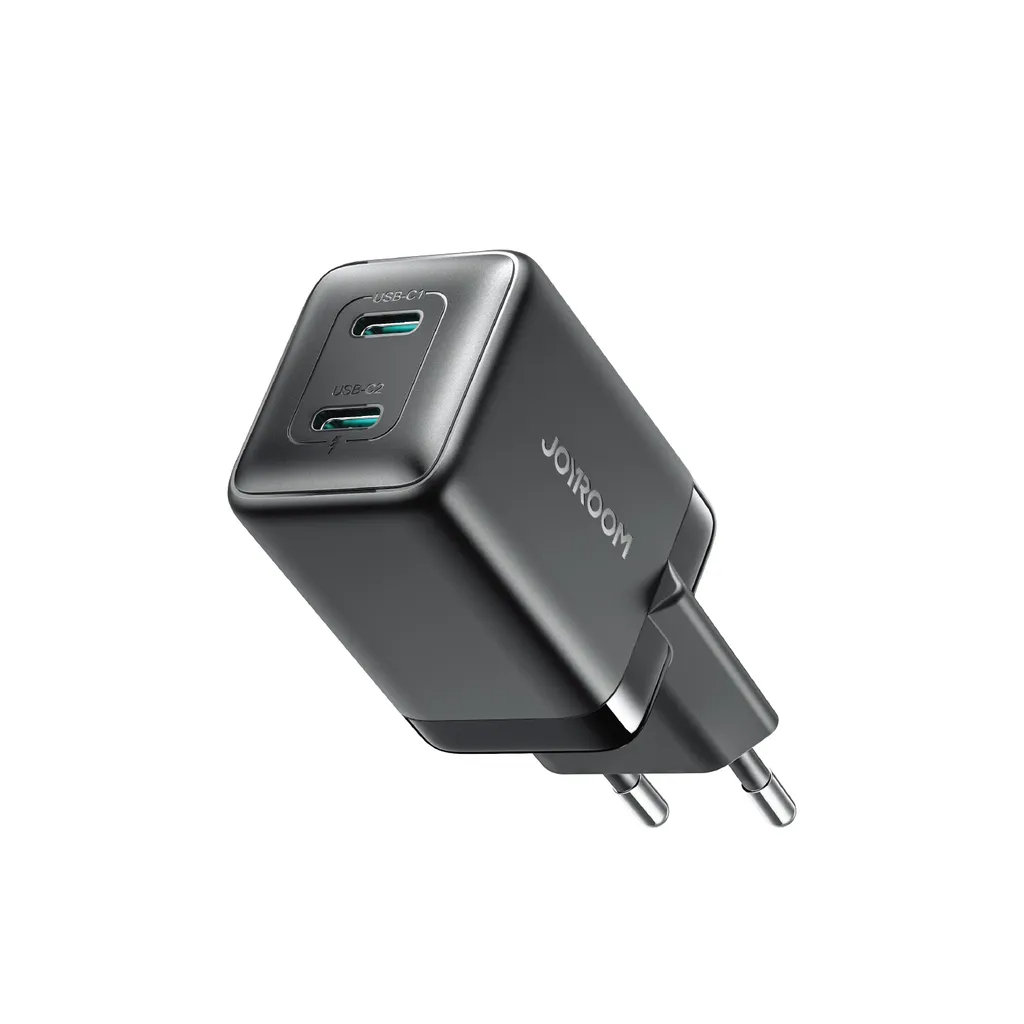 Nätverksladdare Joyroom JR-TCG17, 45W, 3A, 2 x USB-C, Svart
