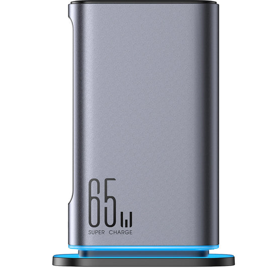 Laddningsstation Joyroom JR-TCM02, 65W, 3.25A, 2 x USB-A - 4 x USB-C, Grå