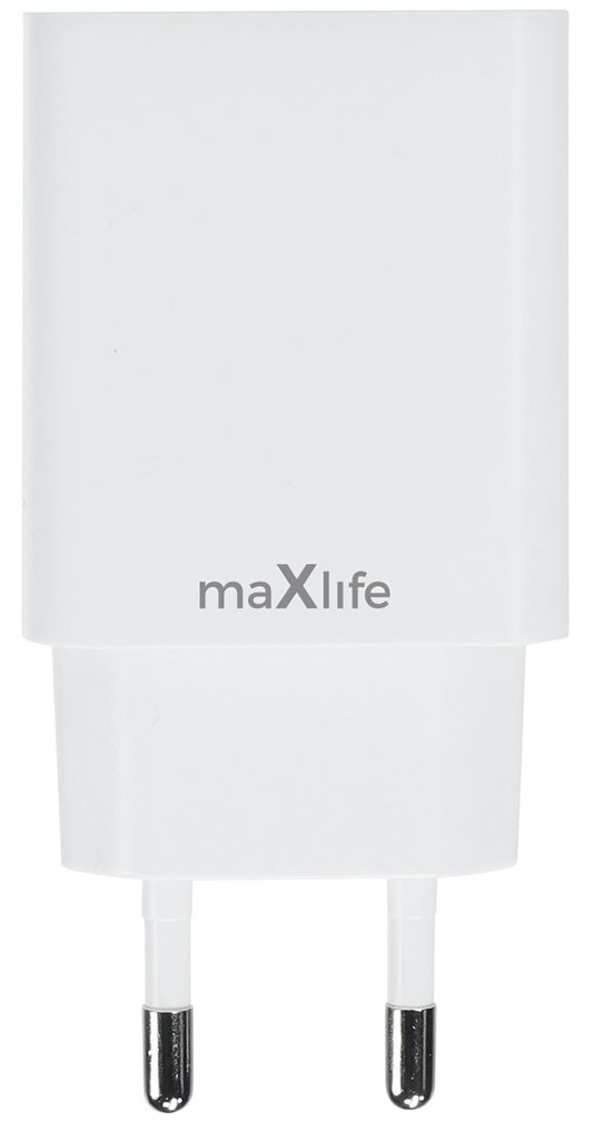 MaXlife MXTC-13-20AC Network Charger, 20W, 3A, 1 x USB-A - 1 x USB-C, White