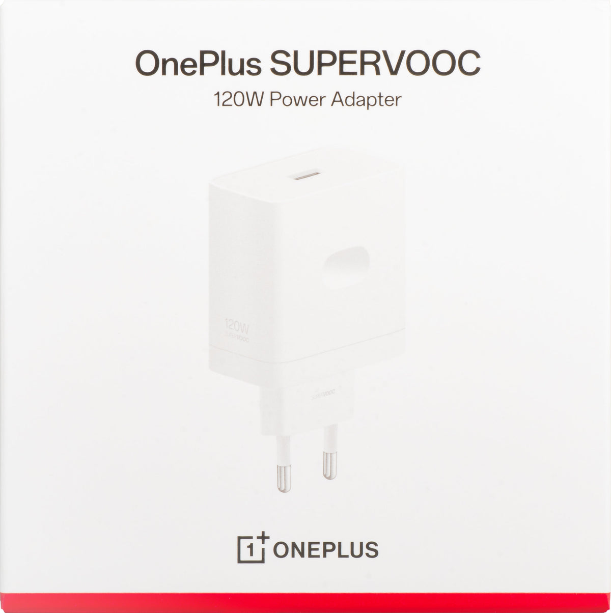 OnePlus nätadapter, 120W, 1 x USB-A, vit