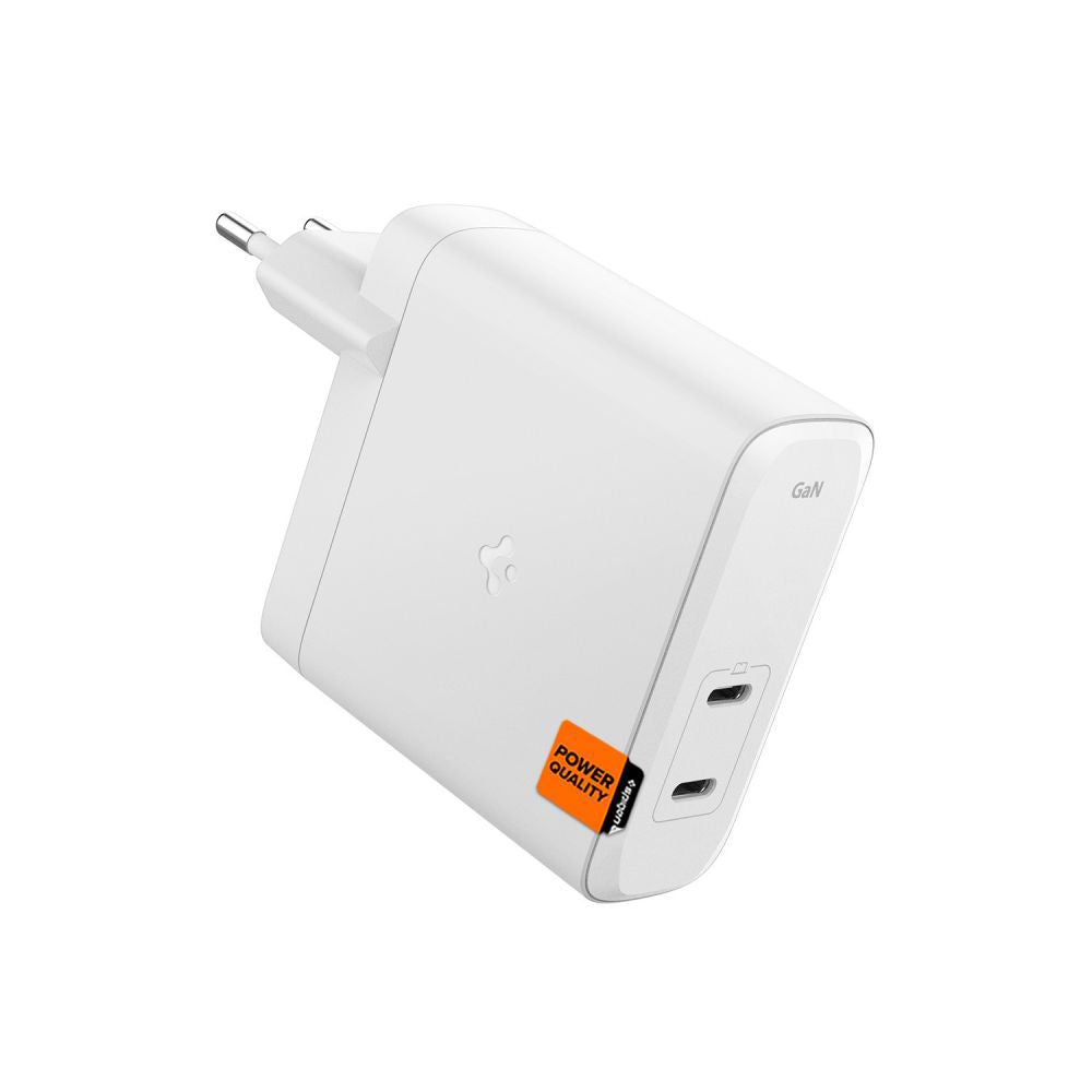 Spigen Arcstation Pro nätverksladdare, 140W, 3.25A, 2 x USB-C, Vit