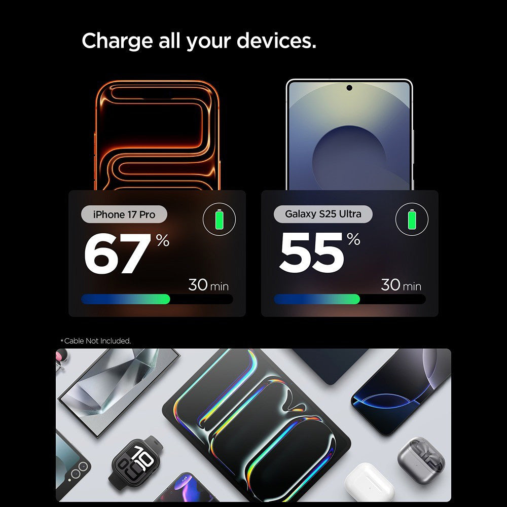 Nätadapter Spigen EE301EU Essential, 30W, 3A, 1 x USB-C, Svart ACH09493