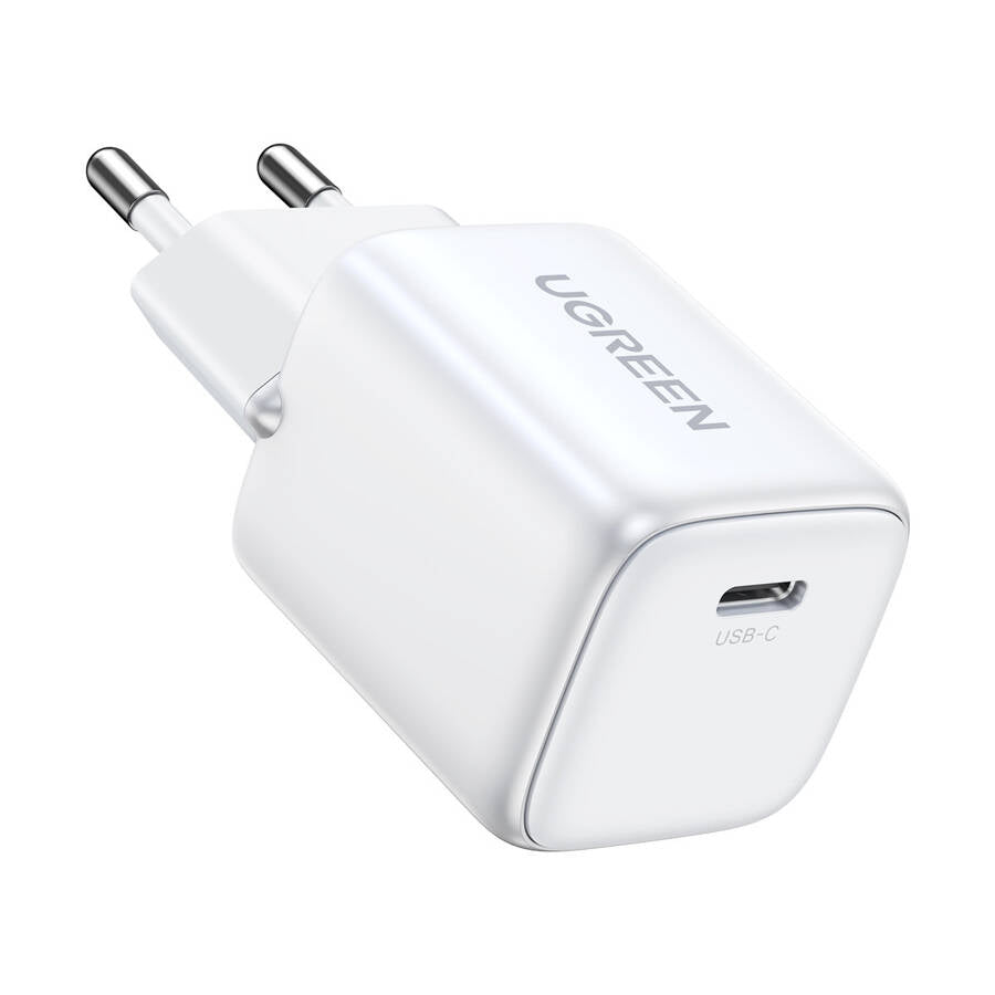 Nätverksladdare UGREEN CD318, 20W, 3A, 1 x USB-C, Vit