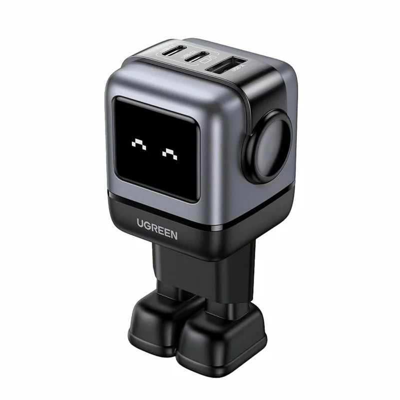 UGREEN CD361 Uno Nätverksladdare, 65W, 3.25A, 1 x USB-A - 2 x USB-C, Svart