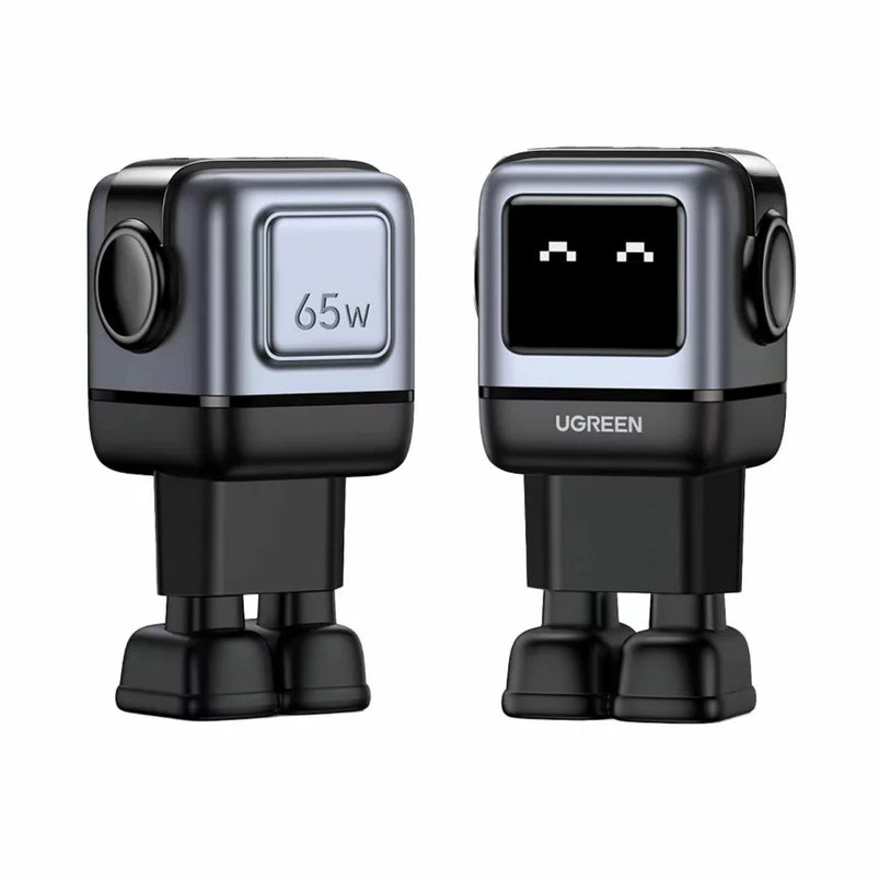 UGREEN CD361 Uno Nätverksladdare, 65W, 3.25A, 1 x USB-A - 2 x USB-C, Svart