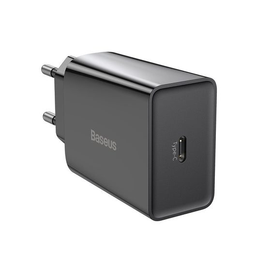 Baseus Speed nätadapter, 20W, 3A, 1 x USB-C, svart CCFS-SN01