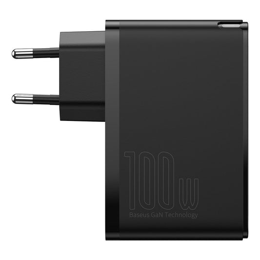 Nätverksladdare Baseus Gain2 Pro, 100W, 5A, 2 x USB-A - 2 x USB-C, Svart CCGAN2P-L01