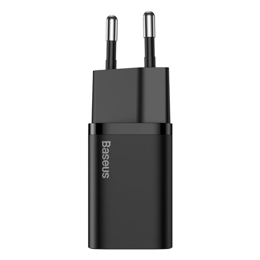Baseus Super Si nätverksladdare, 30W, 3A, 1 x USB-C, svart CCSUP-J01