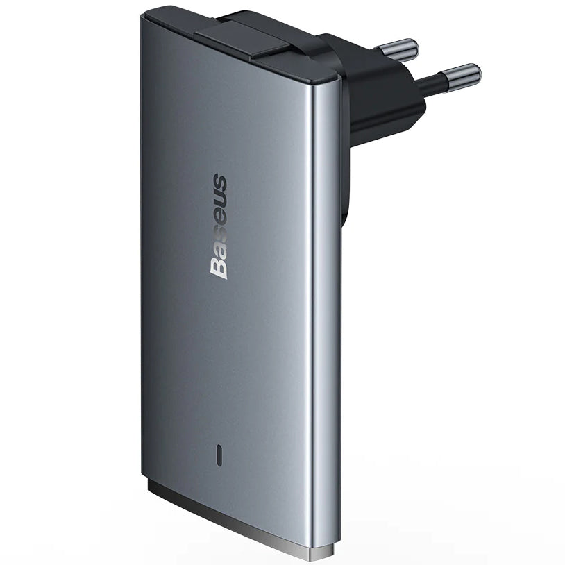 Baseus GaN5 Pro Ultra Slim, 65W, 3,25A, 1 x USB-C, 1 x USB-C, Grå CCGP150113