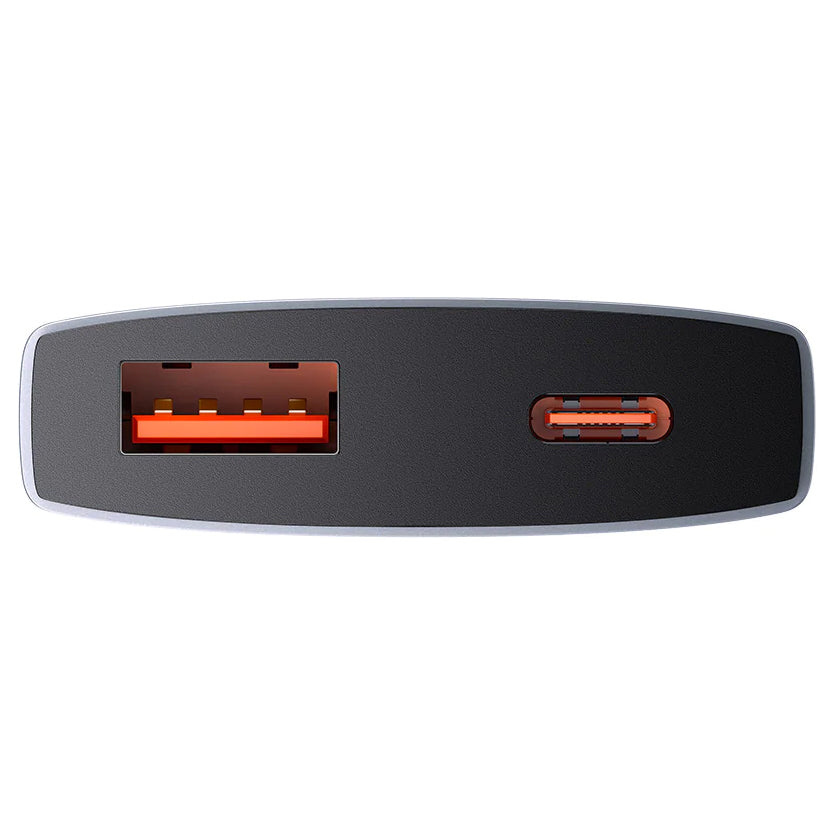 Baseus GaN5 Pro Ultra Slim, 65W, 3,25A, 1 x USB-C, 1 x USB-C, Grå CCGP150113