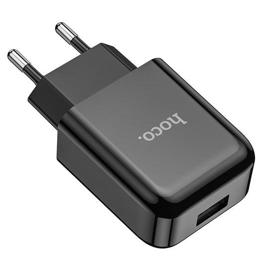 Nätadapter HOCO N2, 10W, 2A, 1 x USB-A, Svart