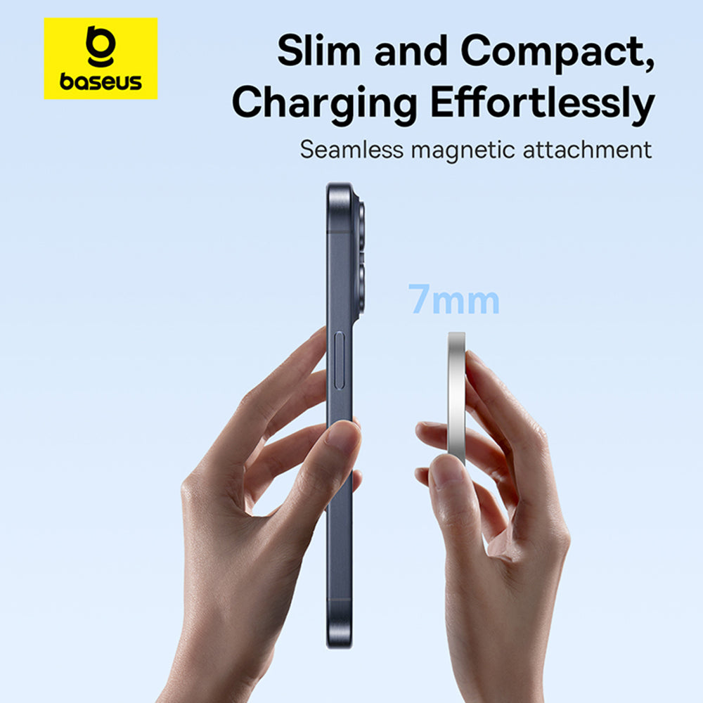 Trådlös nätverksladdare Baseus Simple Mini4 Air, 15W, 1.67A, Silver P10278200S11-00