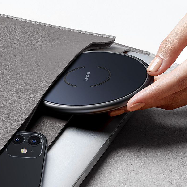 Trådlös nätverksladdare ESR Halolock, 10W, 1.1A, Blå