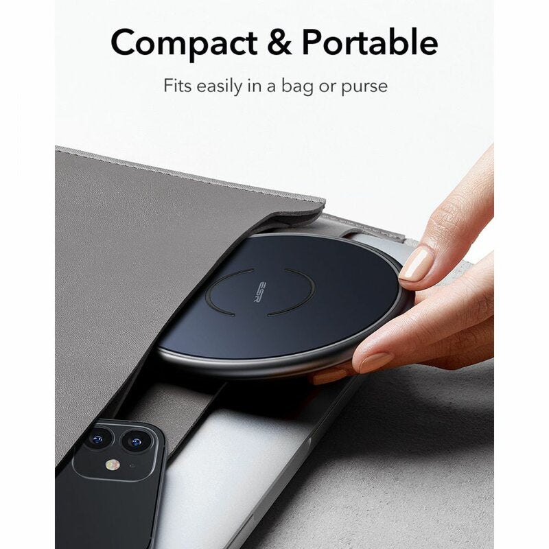 Trådlös nätverksladdare ESR Halolock, 10W, 1.1A, Blå