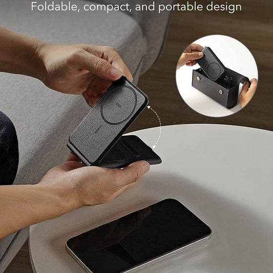 Trådlös Nätverksladdare ESR Travel 3in1, 15W, 1.67A, Svart