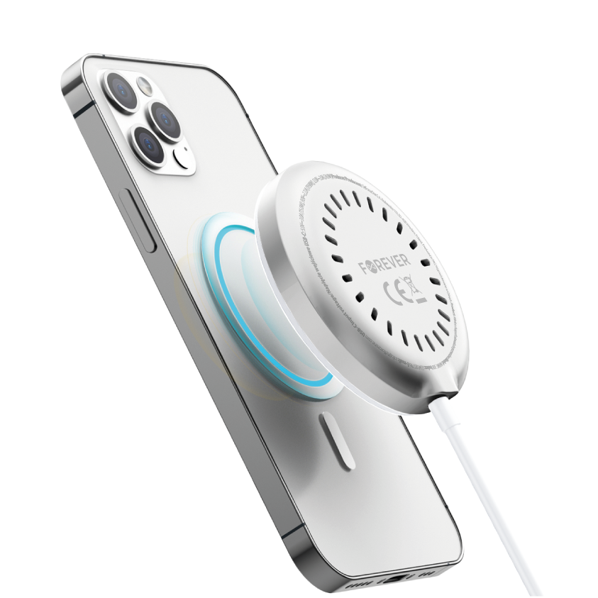 Forever MAWC-300, 15W, 1,67A, Silver, Forever trådlös nätverksladdare