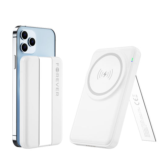 Trådlös nätverksladdare Forever MACS-100 5in1, 20W, 3A, 1 x USB-A, Vit