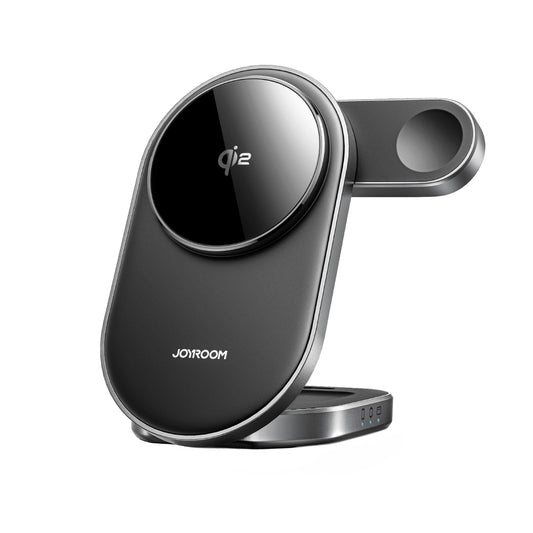 Joyroom JR-W17 3in1 trådlös nätverksladdare, 15W, 1.67A, Svart