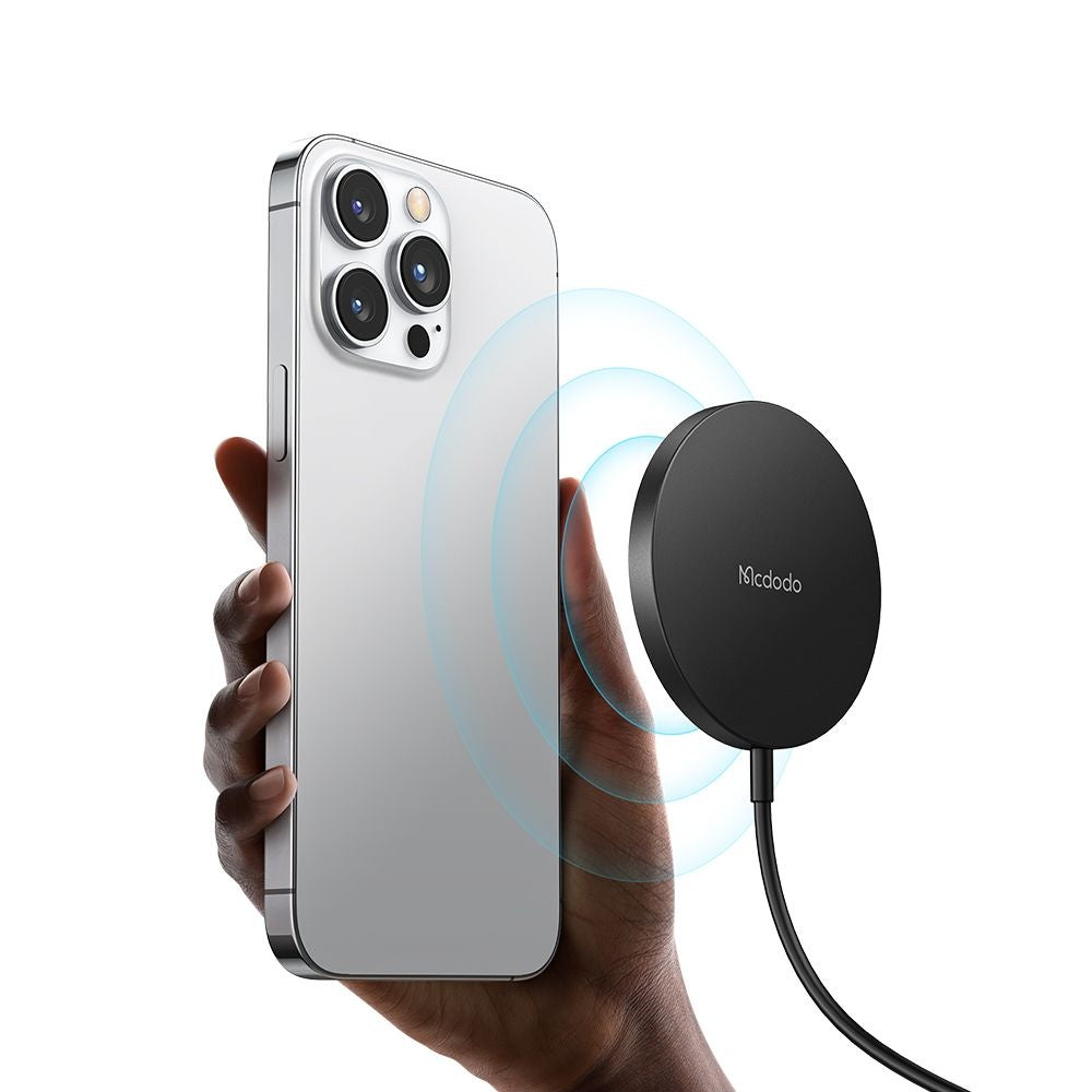 Trådlös nätverksladdare McDodo CH-4360 Moon, 15W, 1.67A, Svart