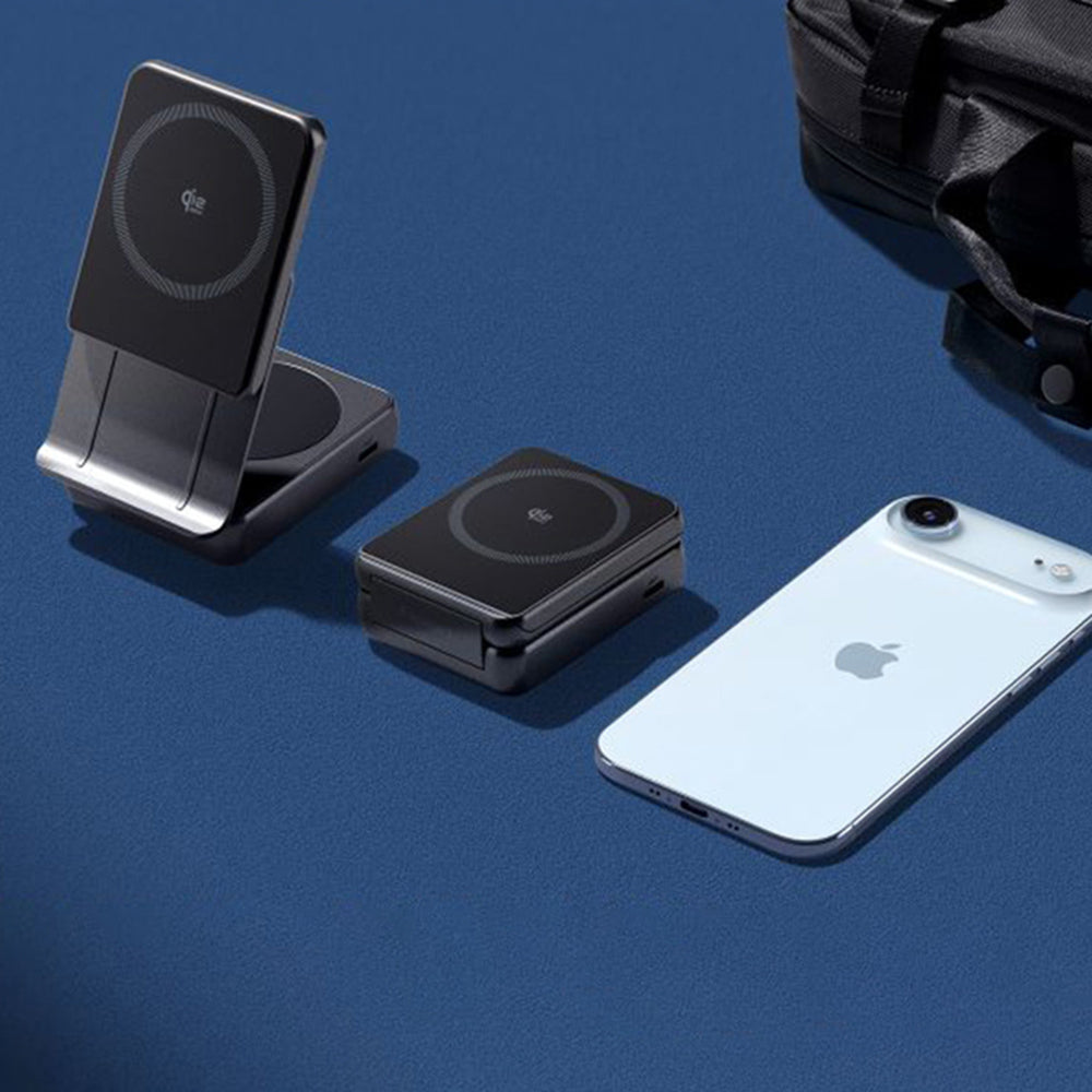 Trådlös Nätverksladdare Spigen EF302MOQ 3in1, 25W, 1 x USB-C, Grå